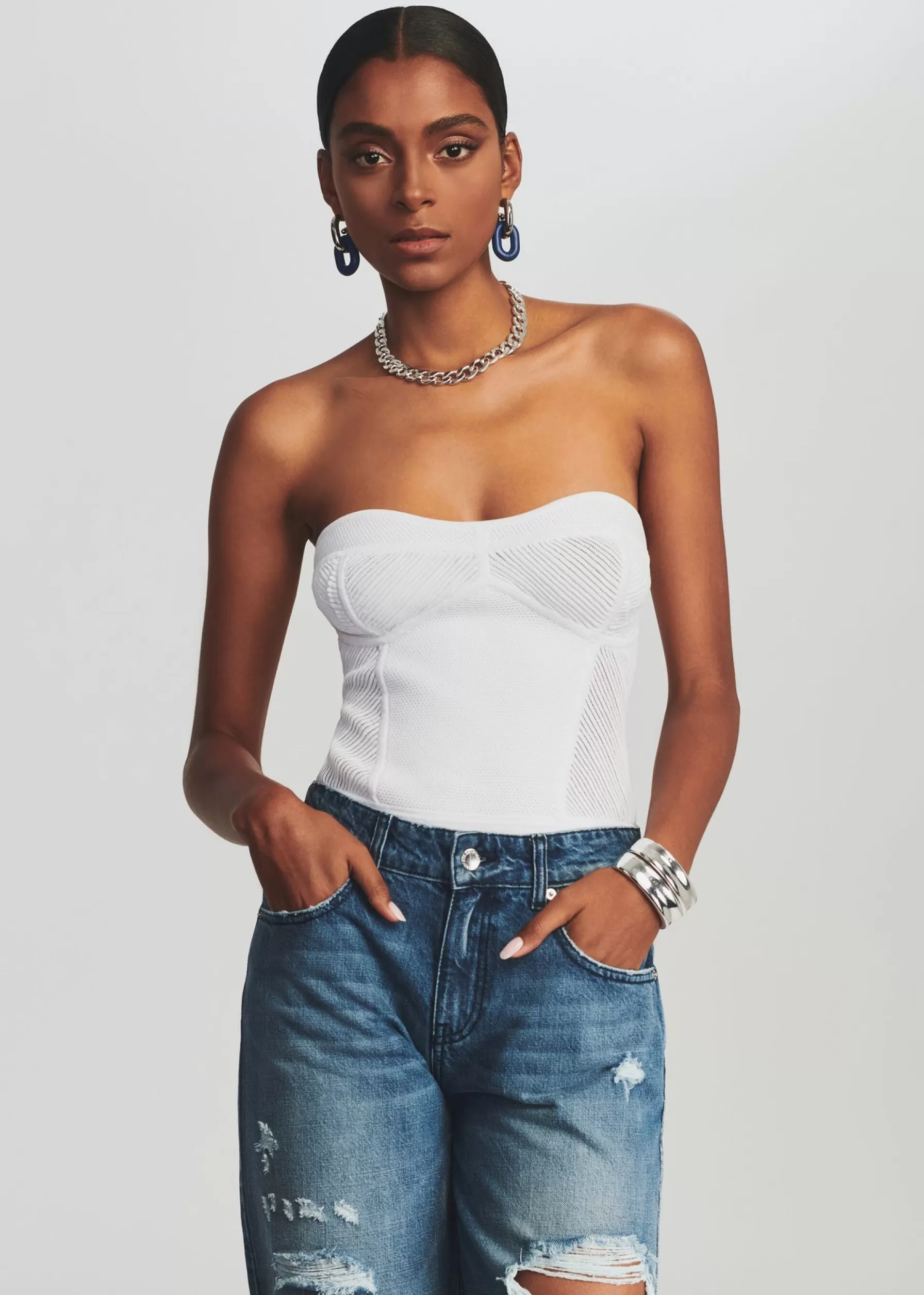 Retrofete Lena Bodysuit White Clearance