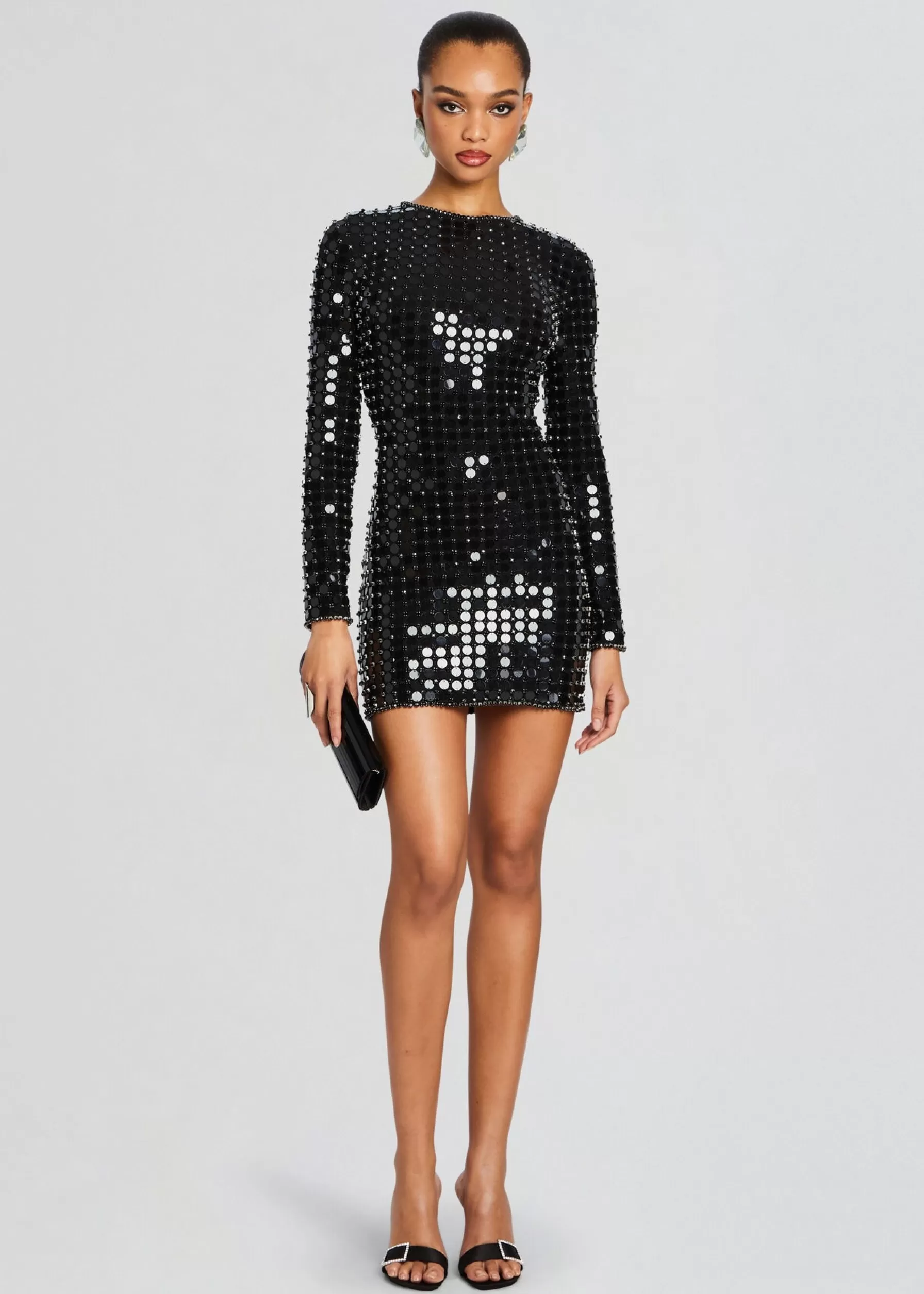 Retrofete Loreen Embellished Dress Black Clearance