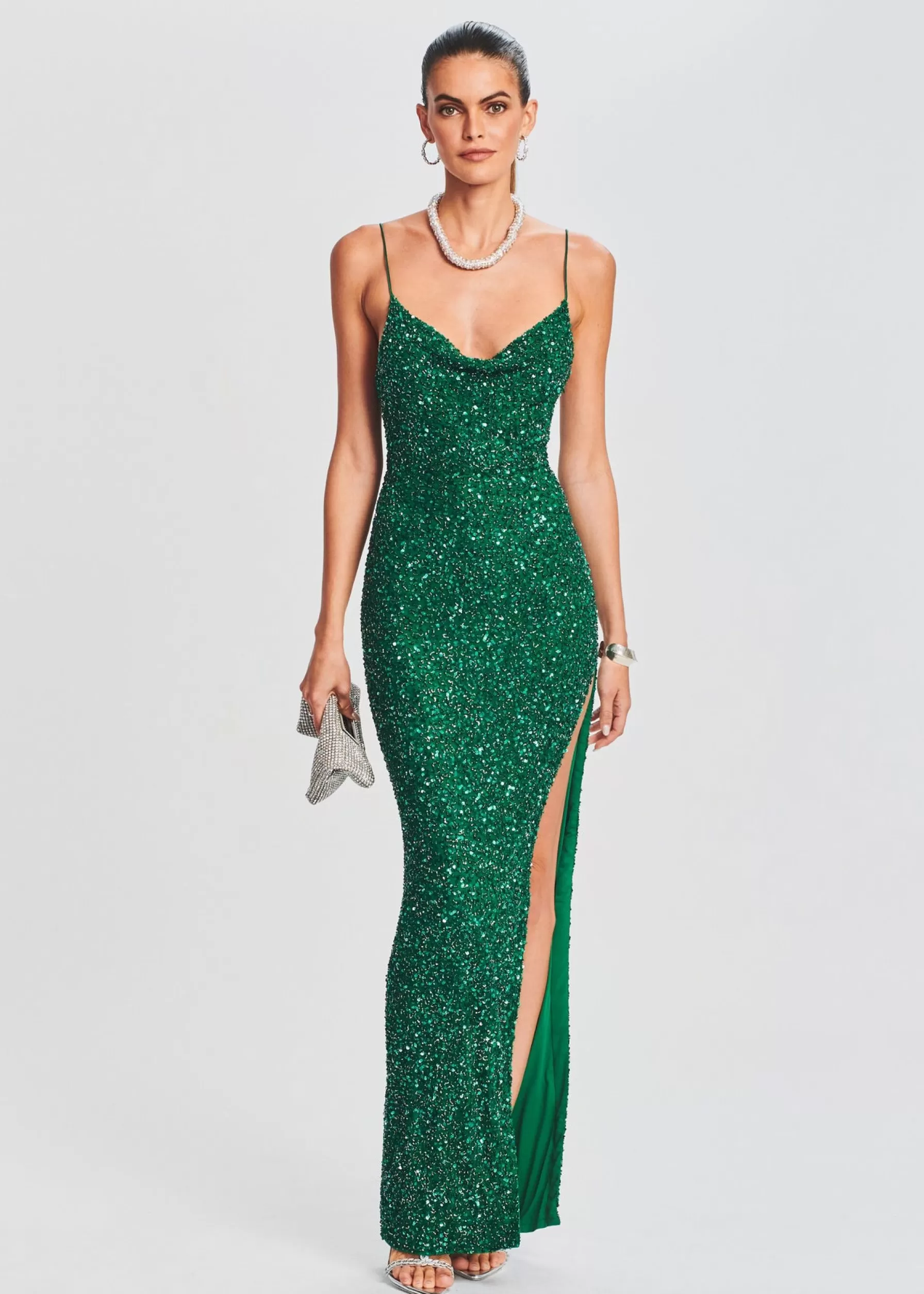 Retrofete Loretta Sequin Dress Emerald Store