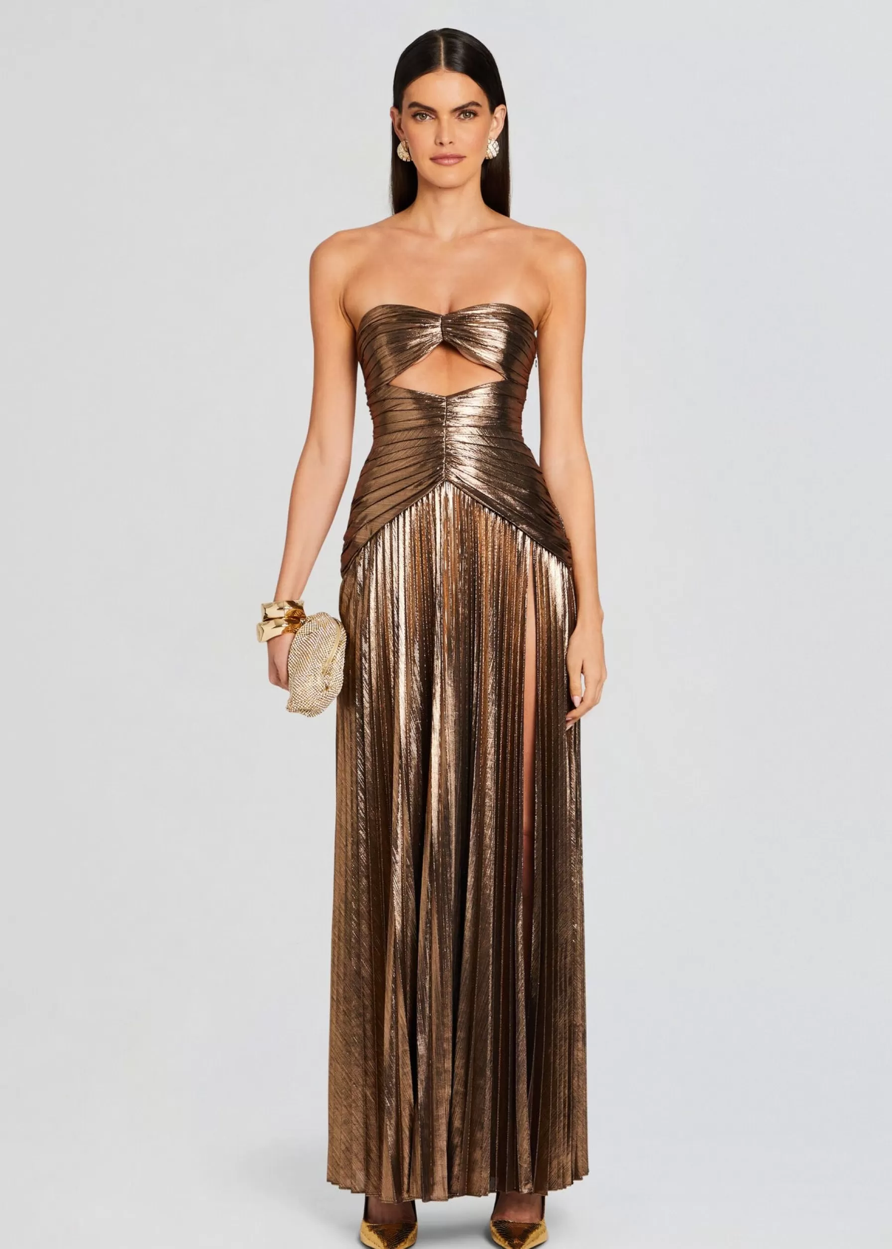 Retrofete Mallory Dress Metallic Bronze Flash Sale