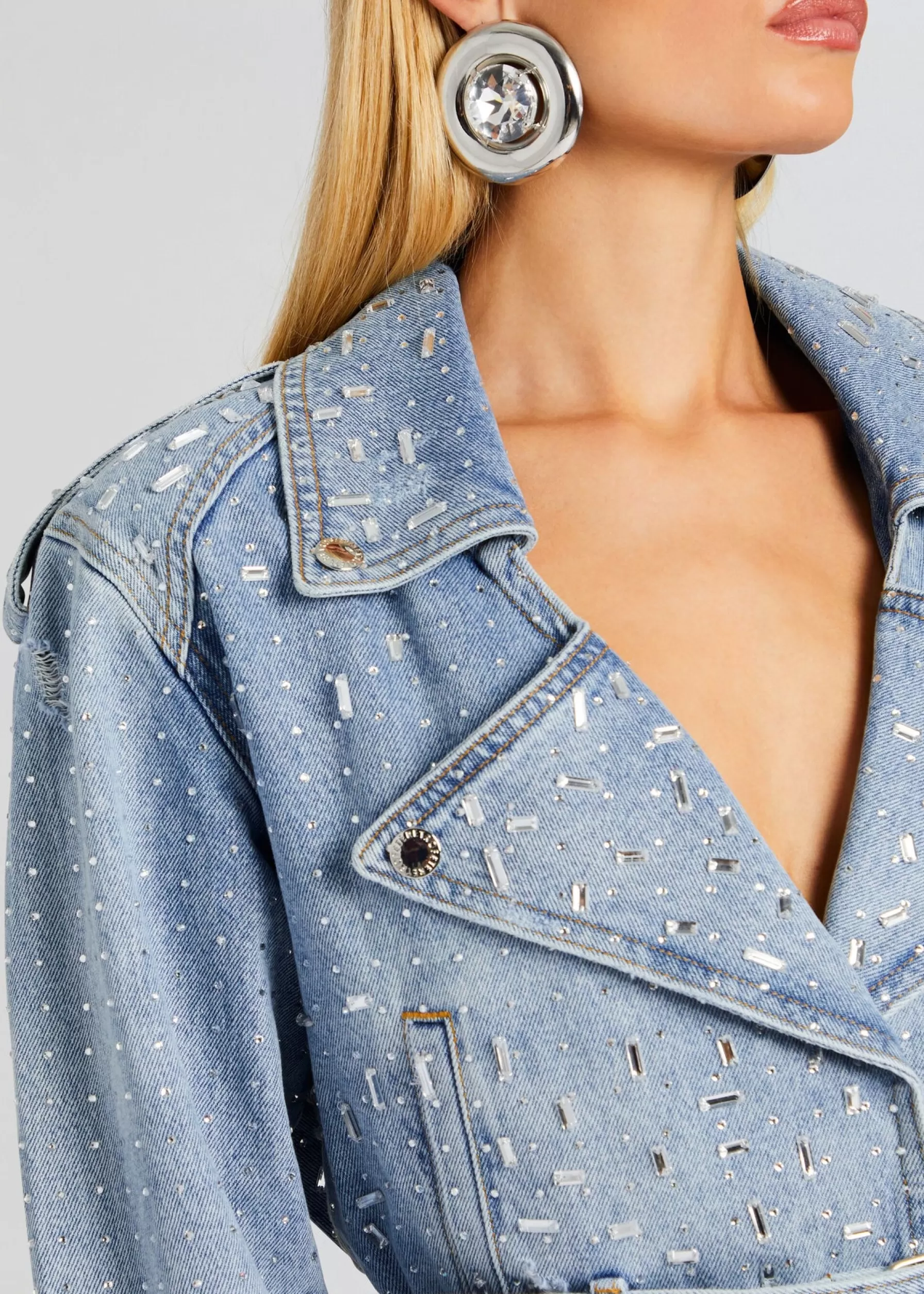 Retrofete Marcie Embellished Denim Jacket Tresca Best