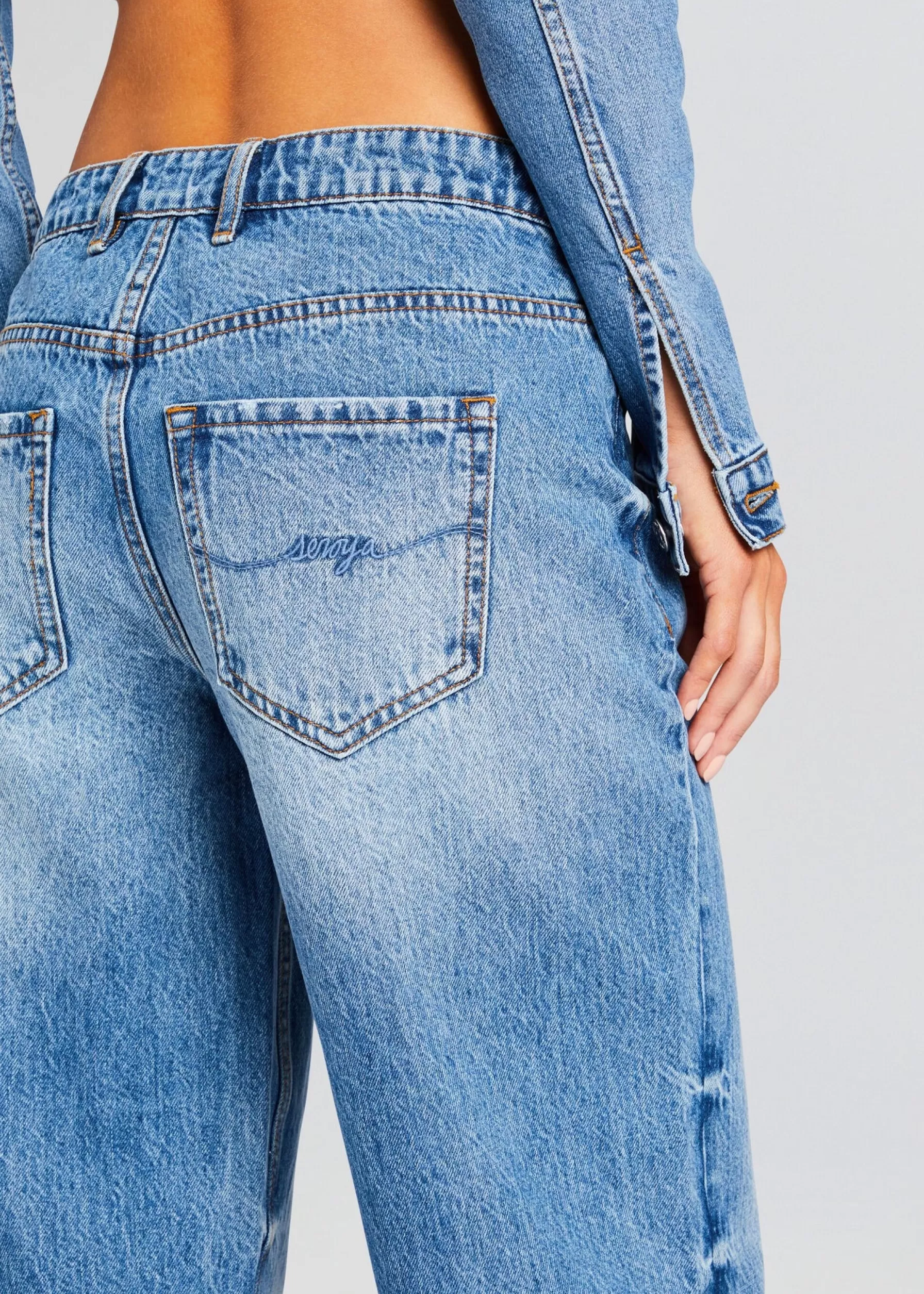 Retrofete Margot Cuffed Boyfriend Jean River Clearance