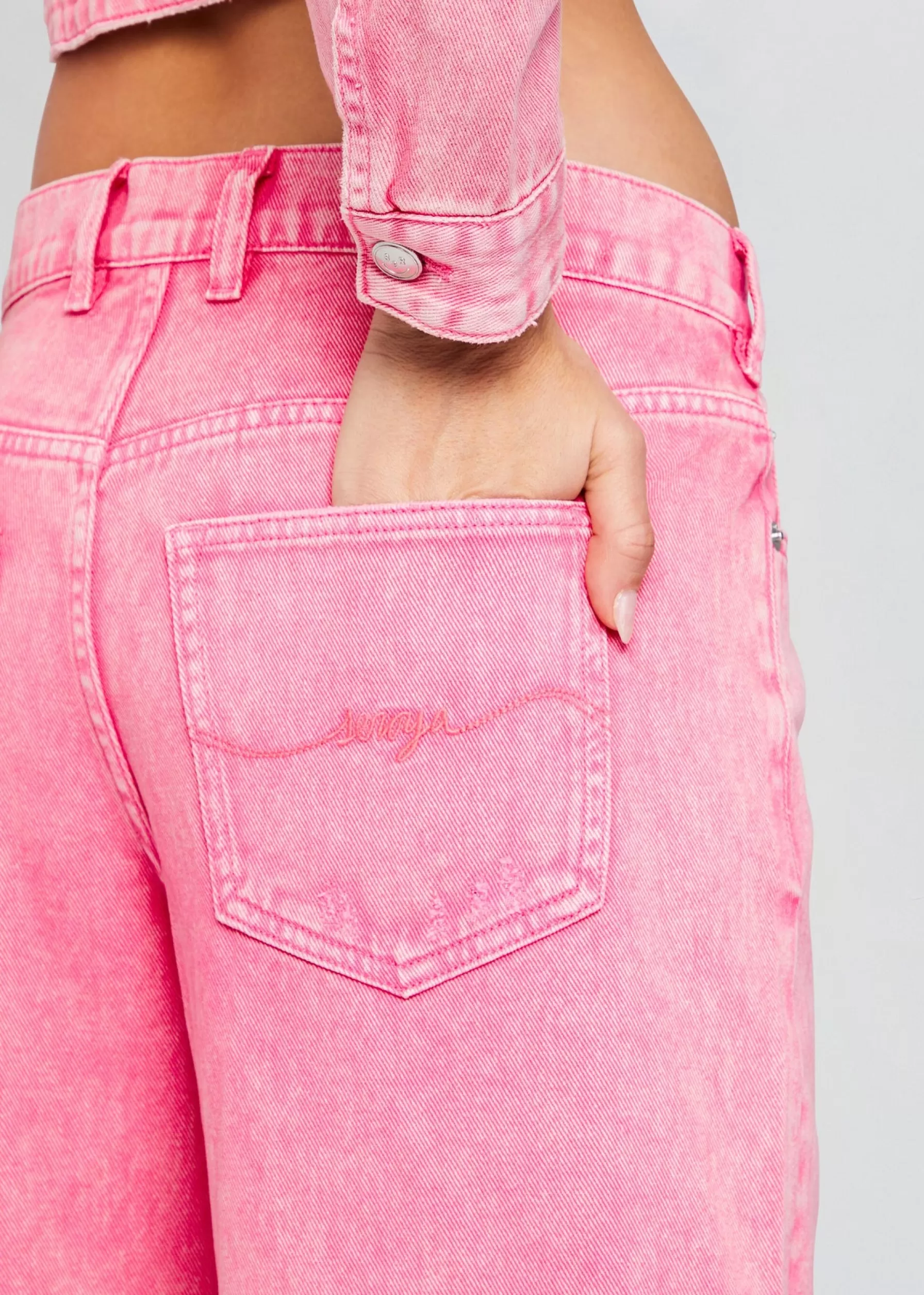 Retrofete Margot Cuffed Boyfriend Jean Malibu Pink Cheap