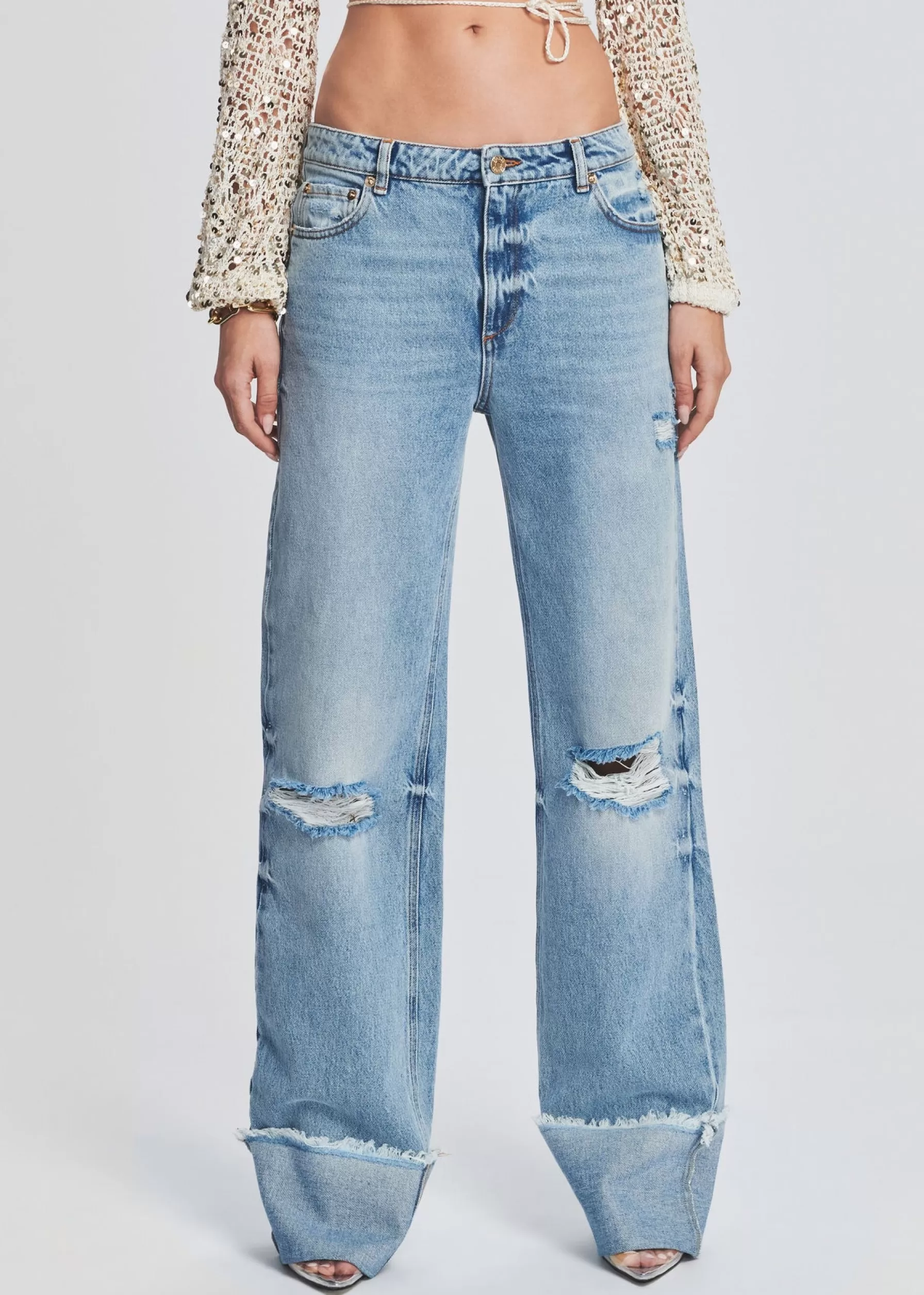 Retrofete Margot Cuffed Boyfriend Jean Coastline Discount