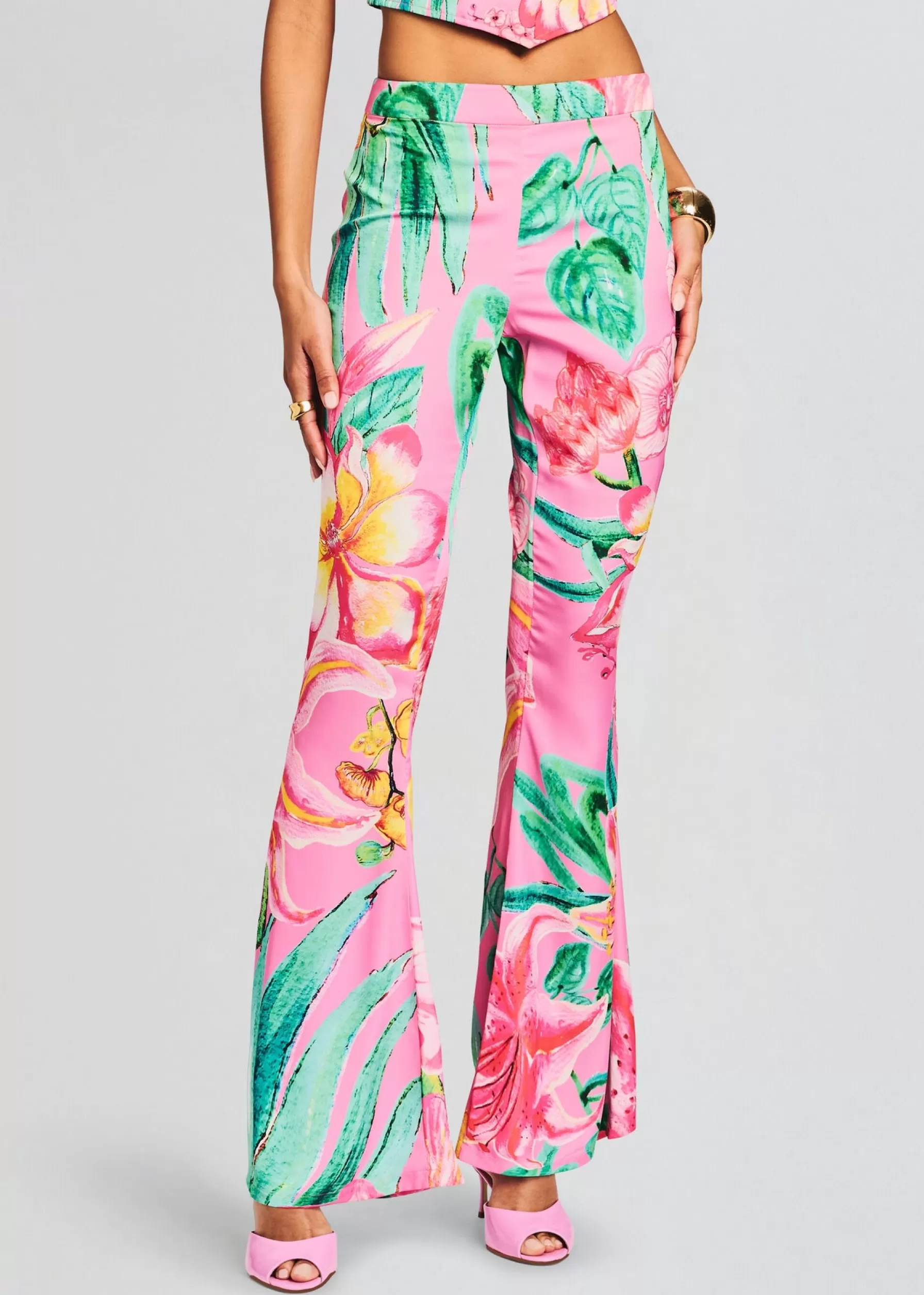 Retrofete Megan Pant Pink Floral Store