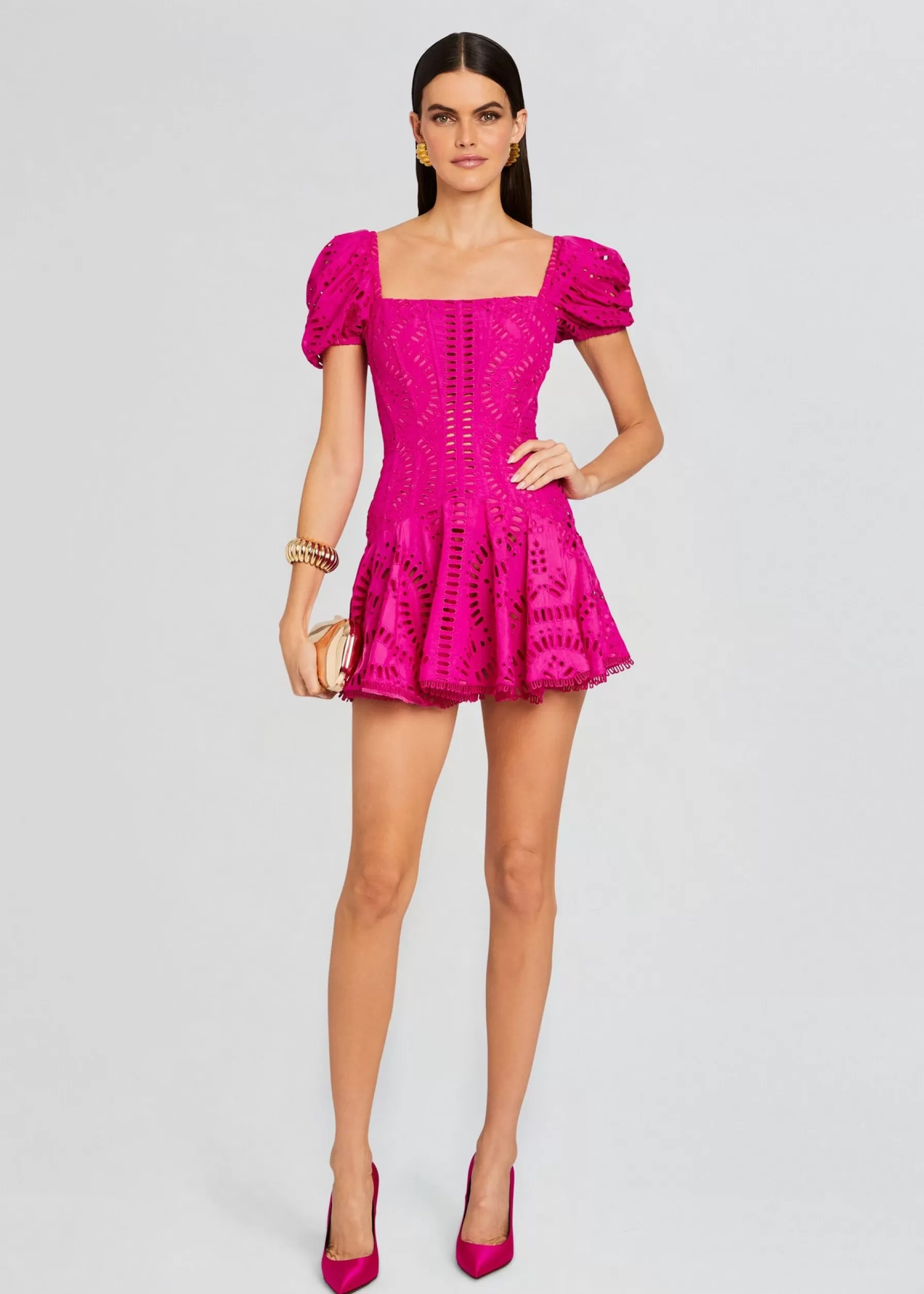 Retrofete Mexik Short Dress Hot Pink Cheap