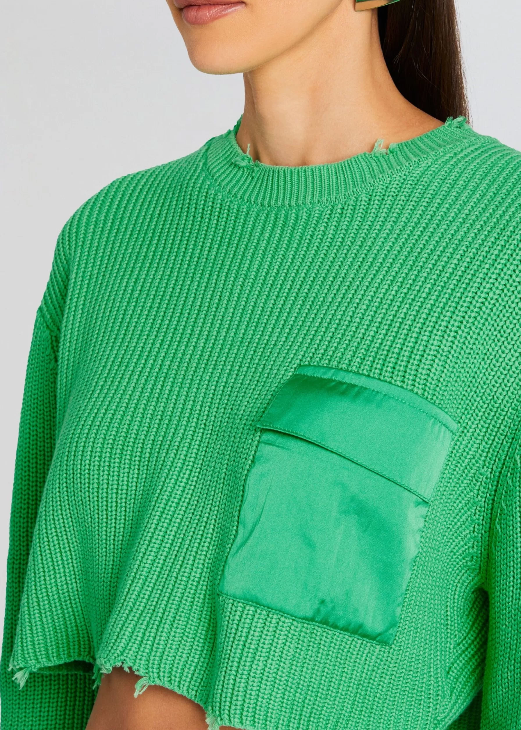 Retrofete Mid Cropped Devin Sweater Pistachio Flash Sale