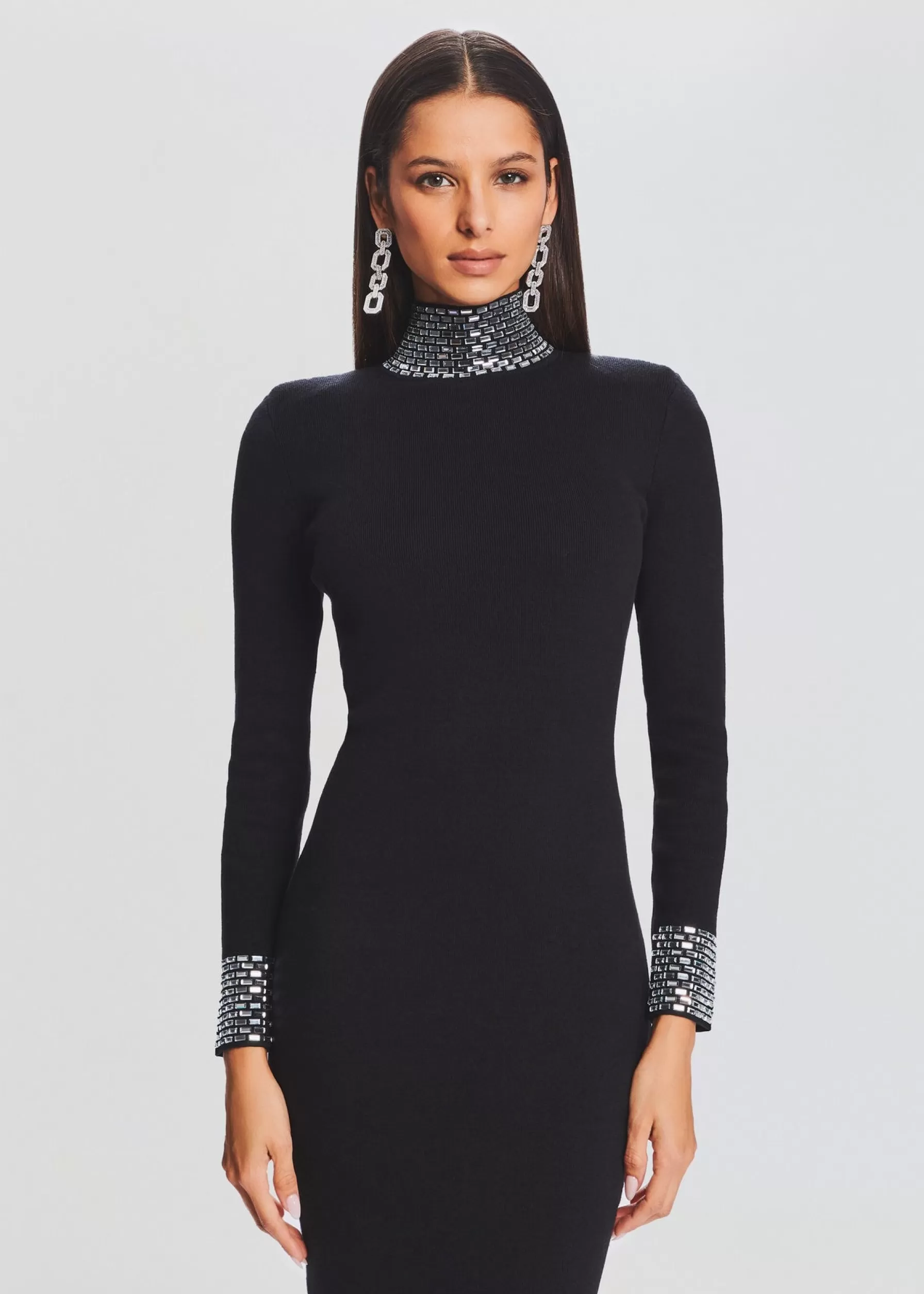 Retrofete Monroe Embellished Knit Dress Black Best Sale