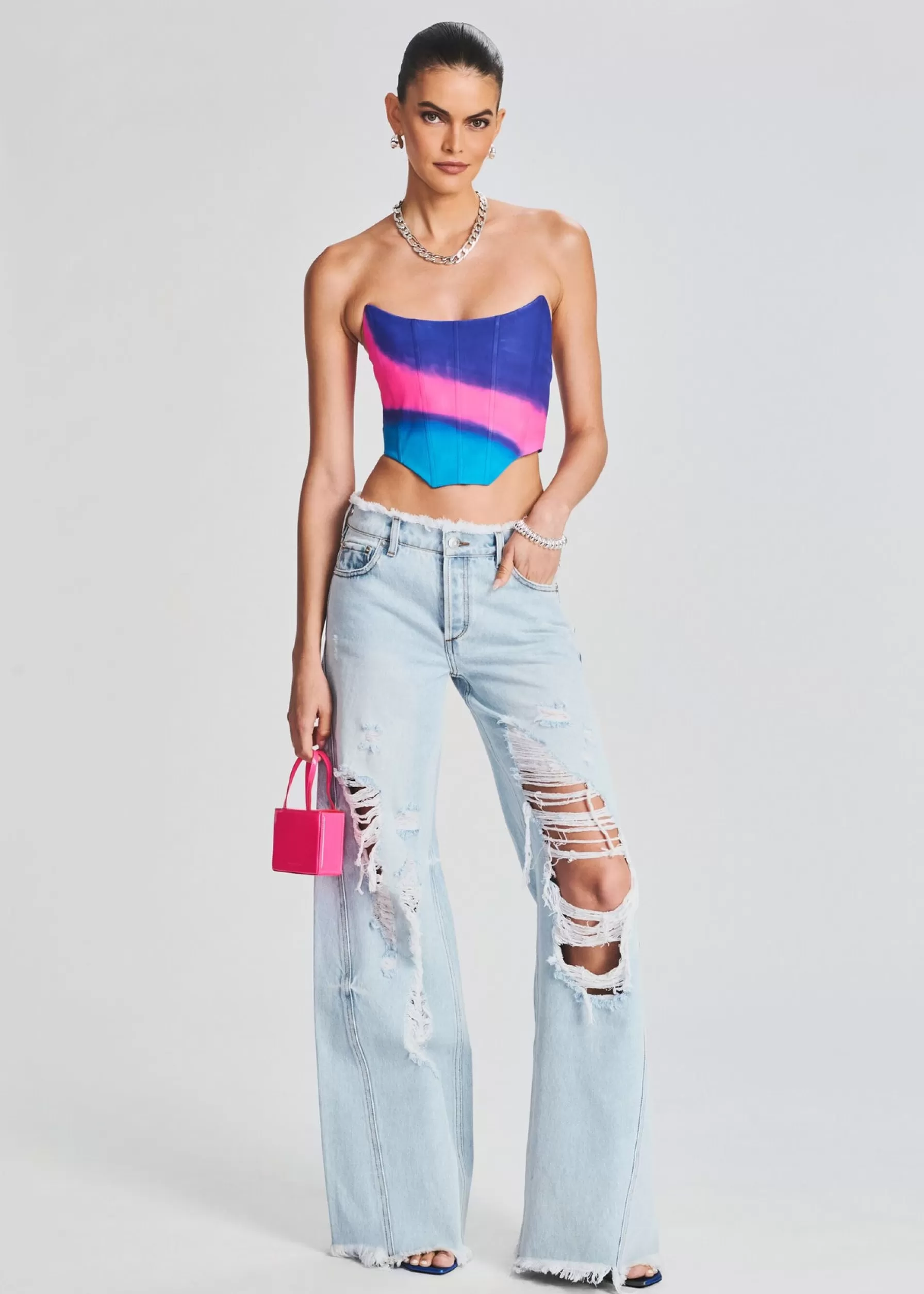 Retrofete Mountain Wide Leg Jean Skylight Best