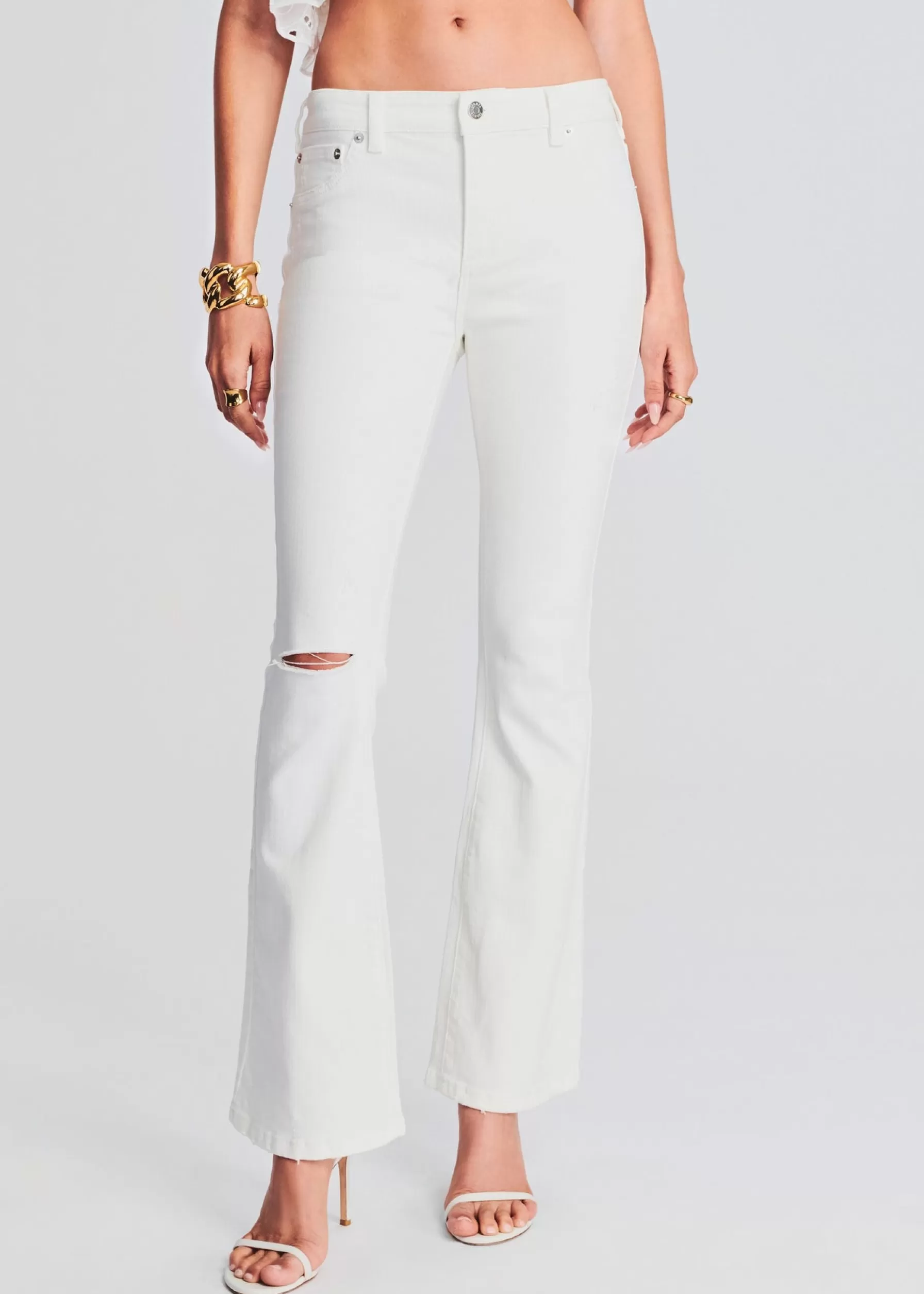 Retrofete Murphy Mid Rise Jean White New