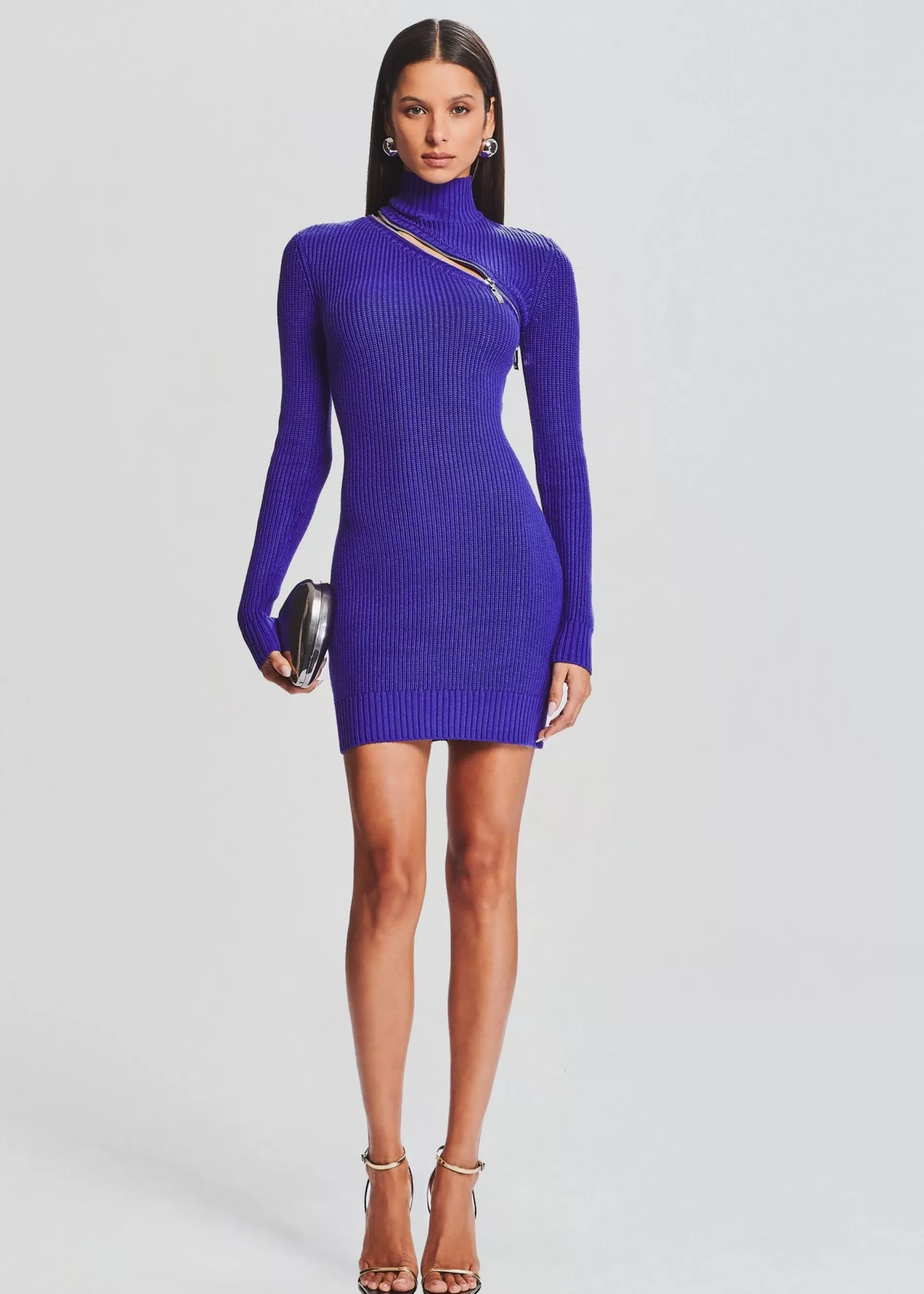 Retrofete Oceana Sweater Dress Violet Indigo Discount