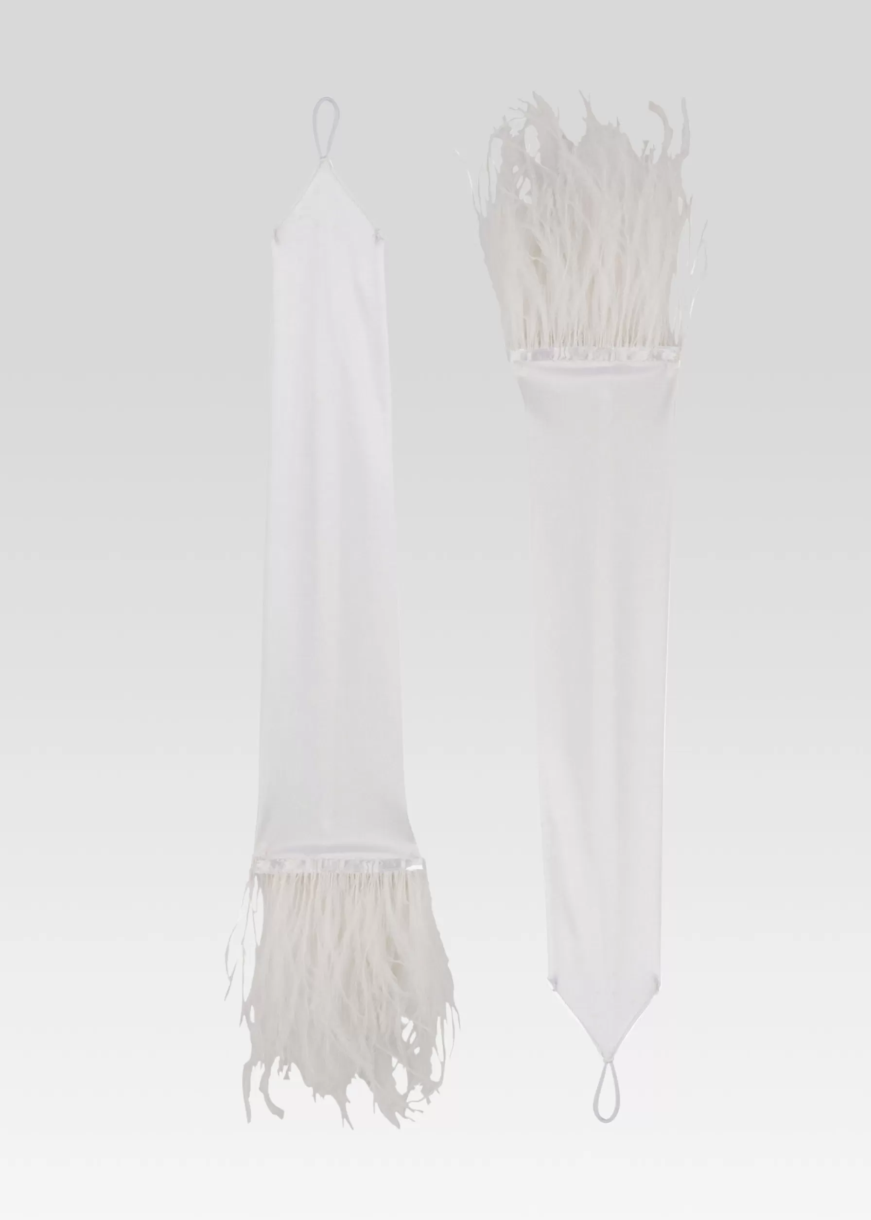 Retrofete Penny Feather Gloves White Flash Sale