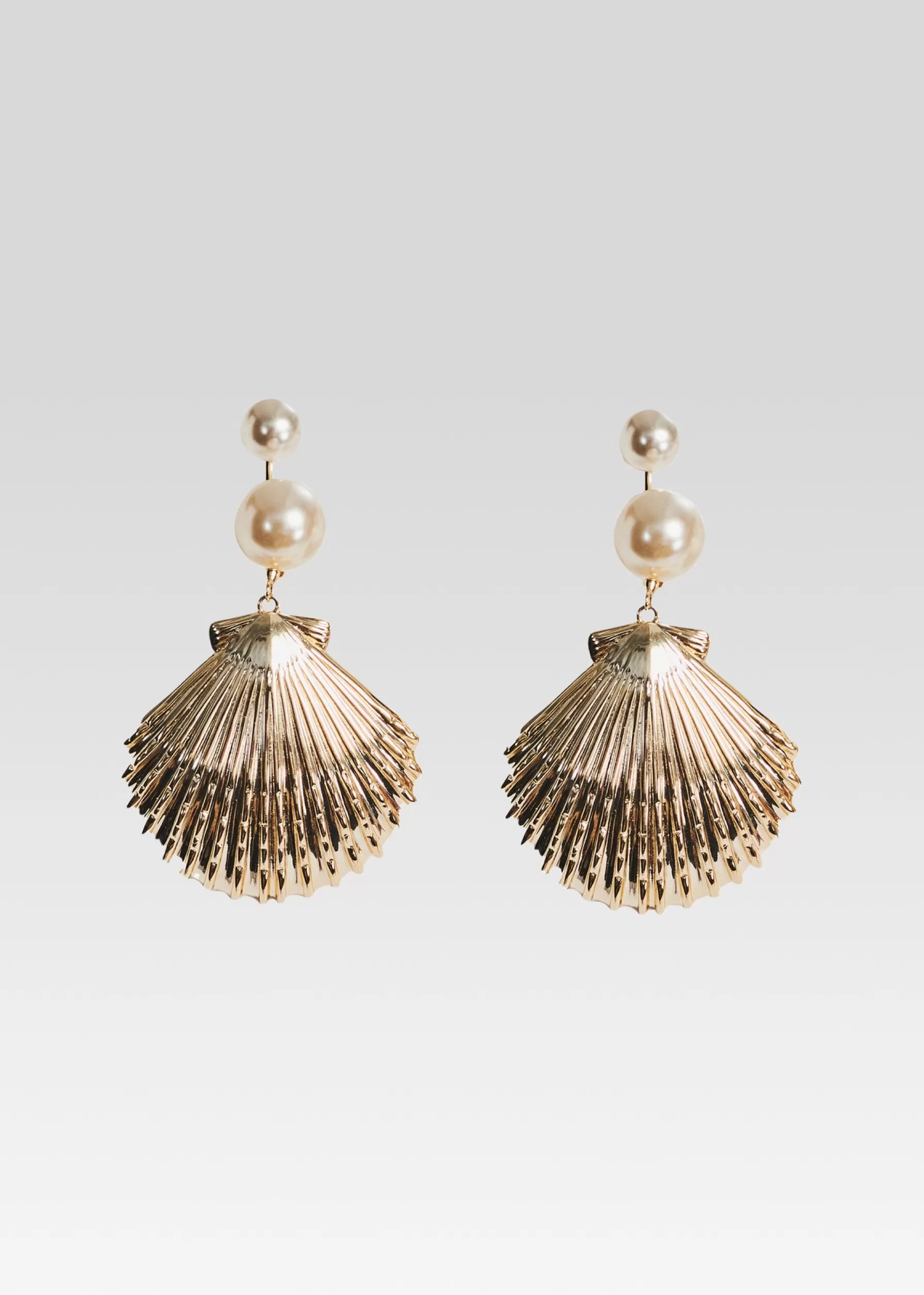 Retrofete Perla Earrings Shiny Gold/White Best