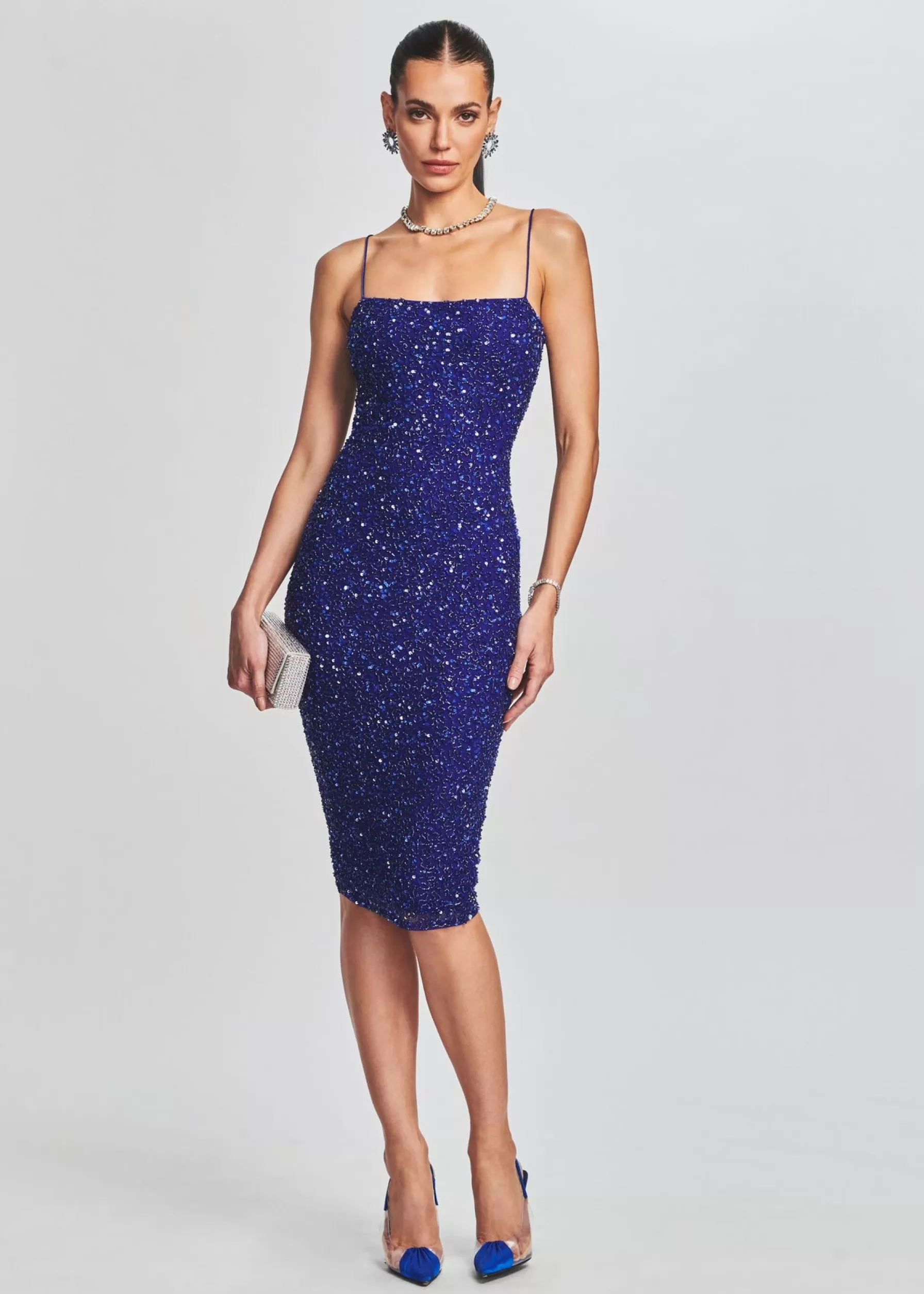 Retrofete Prim Sequin Dress Royal Blue Fashion