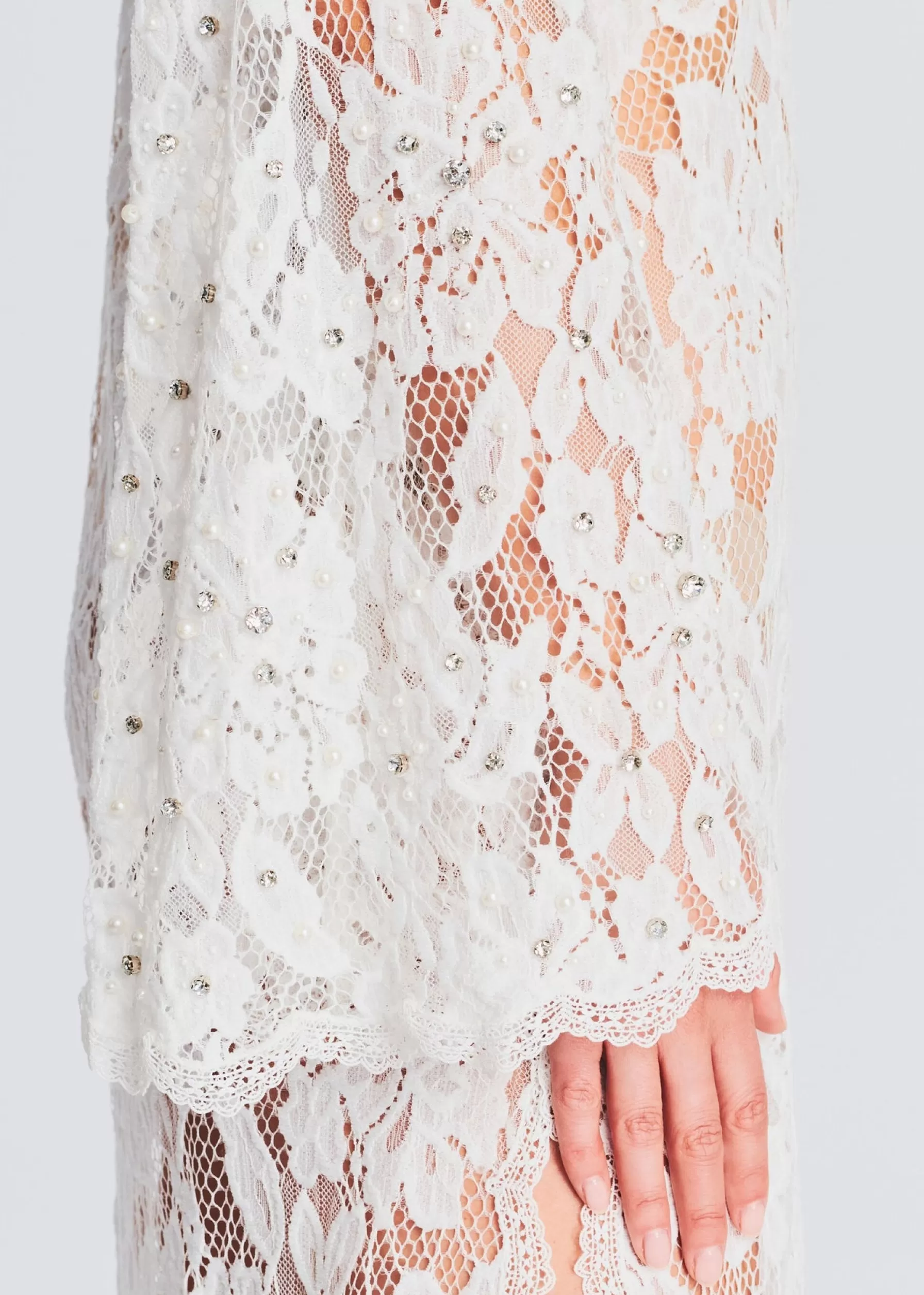 Retrofete Reet Lace Kaftan White Shop