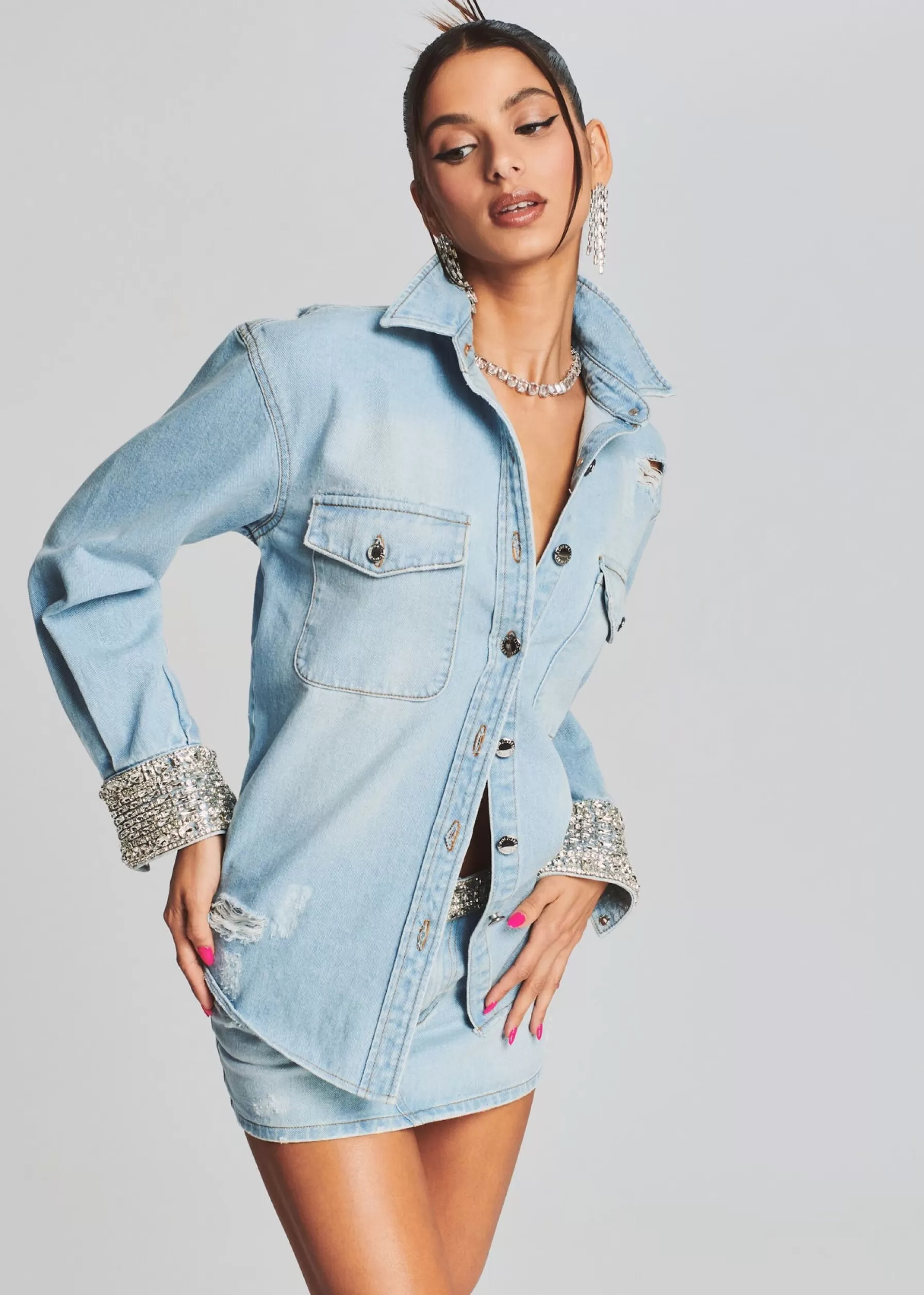 Retrofete Remy Denim Shirt Light Wash Denim Hot