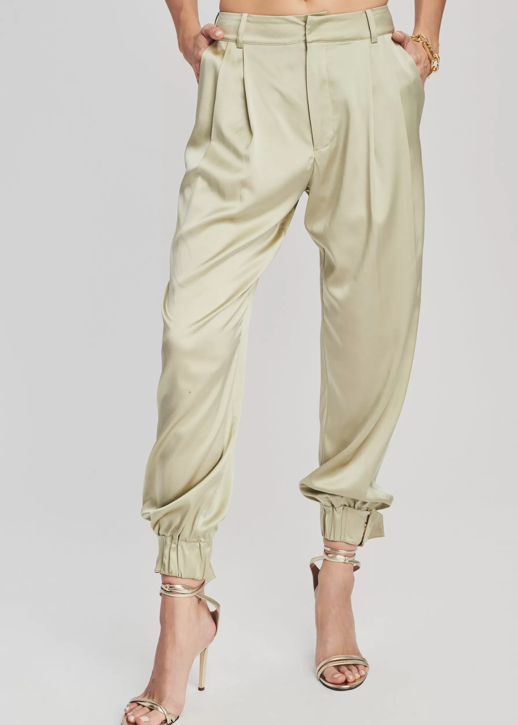 Retrofete Rocky Silk Pant Sage Shop