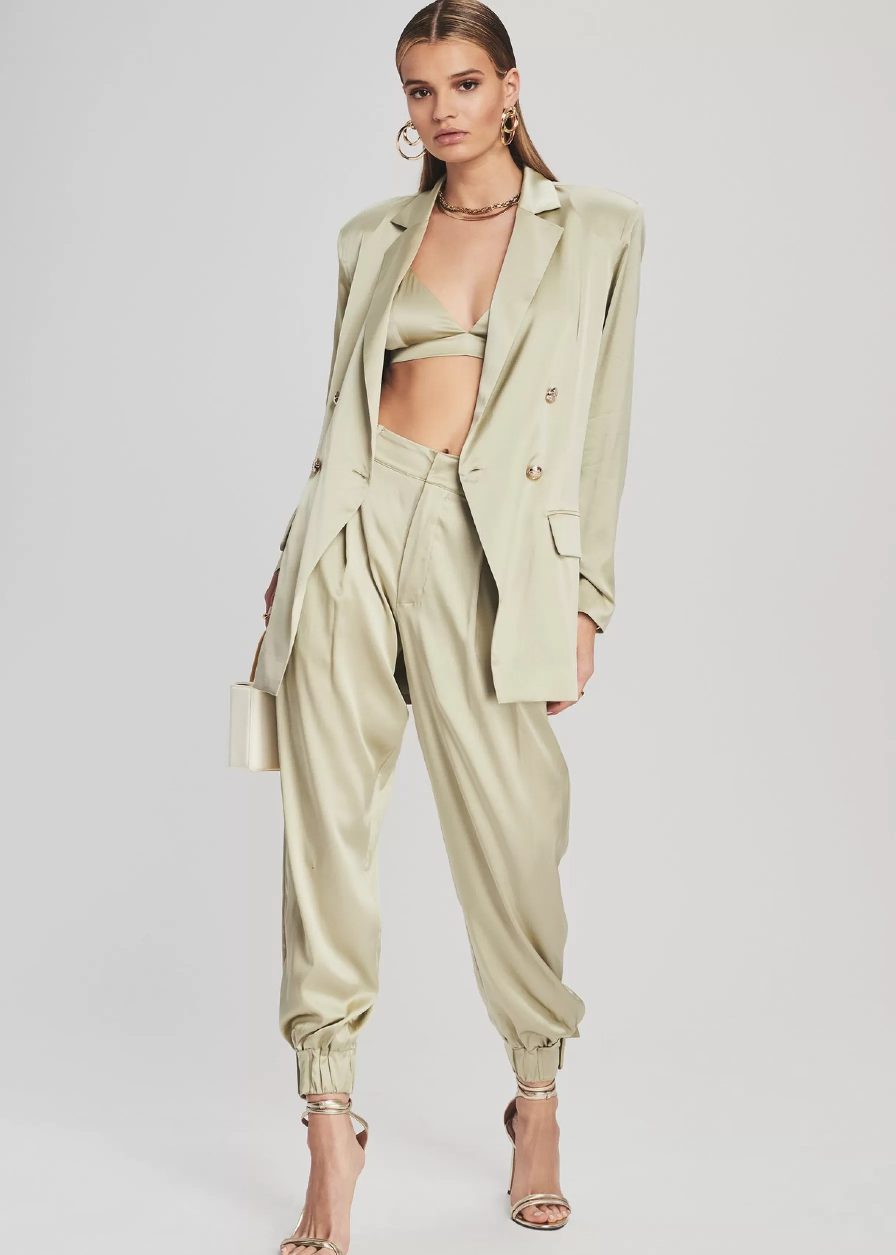 Retrofete Rocky Silk Pant Sage Shop