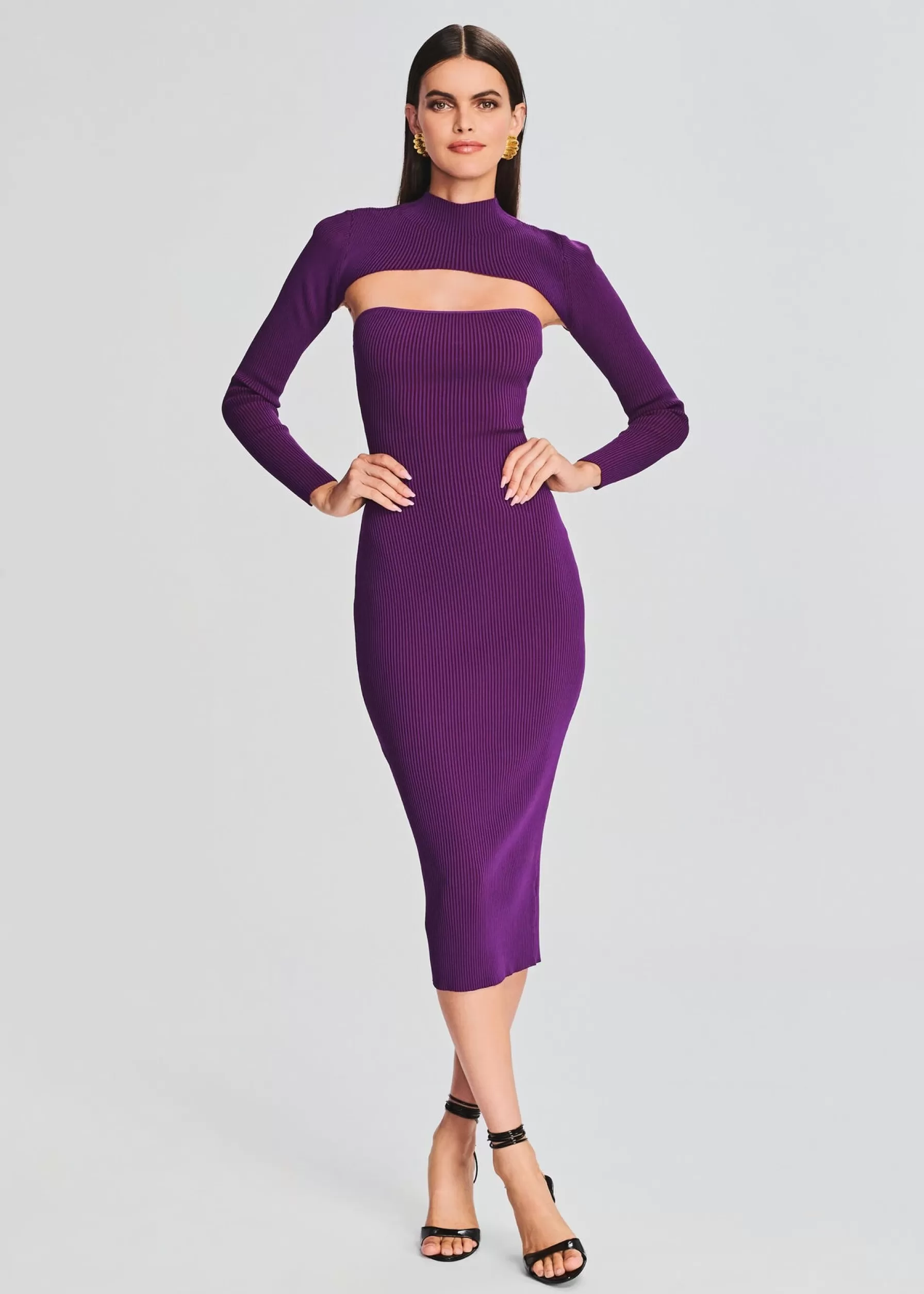 Retrofete Rosalina Rib Knit Set Royal Purple Fashion