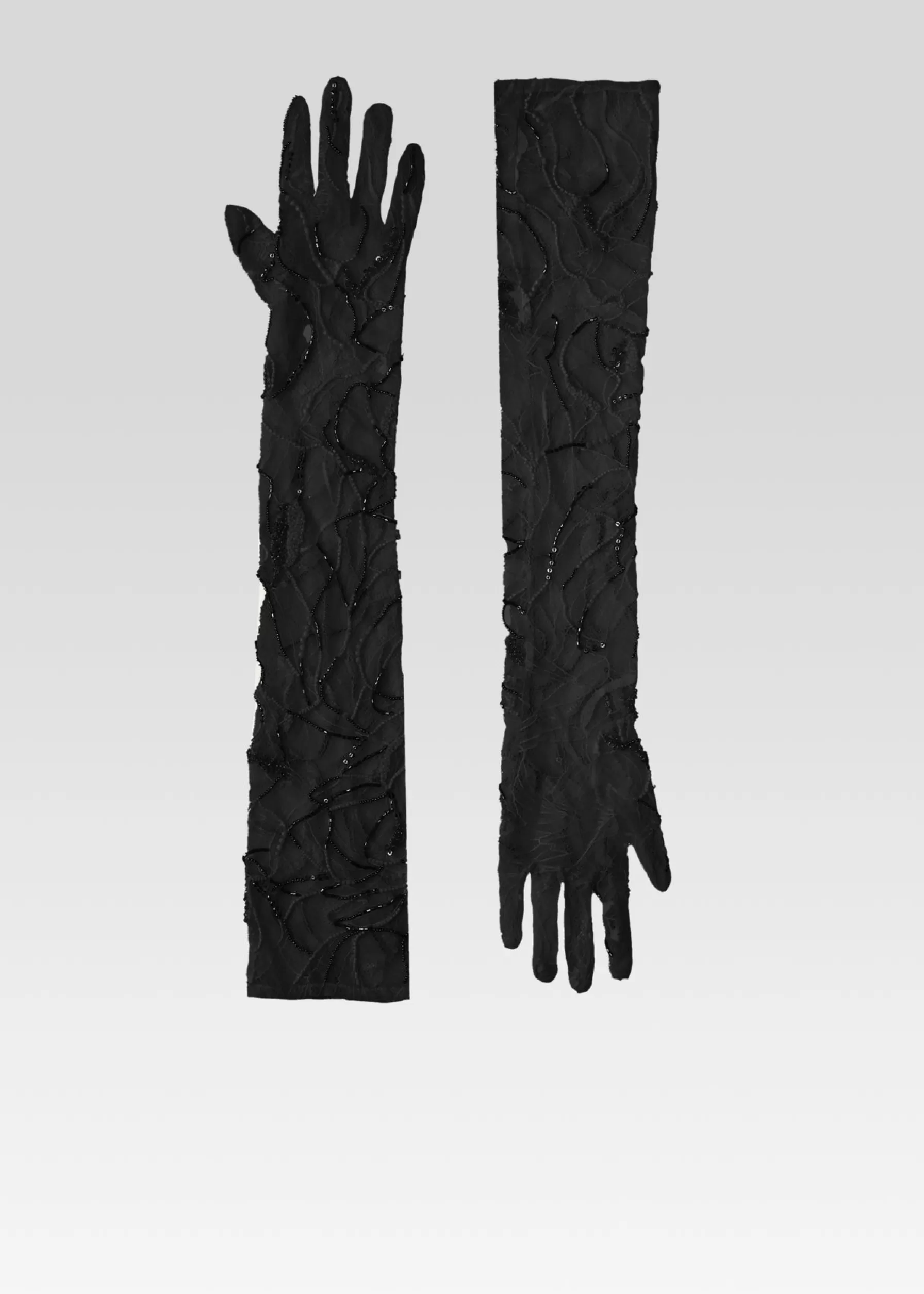 Retrofete Royce Embellished Lace Gloves Black Shop