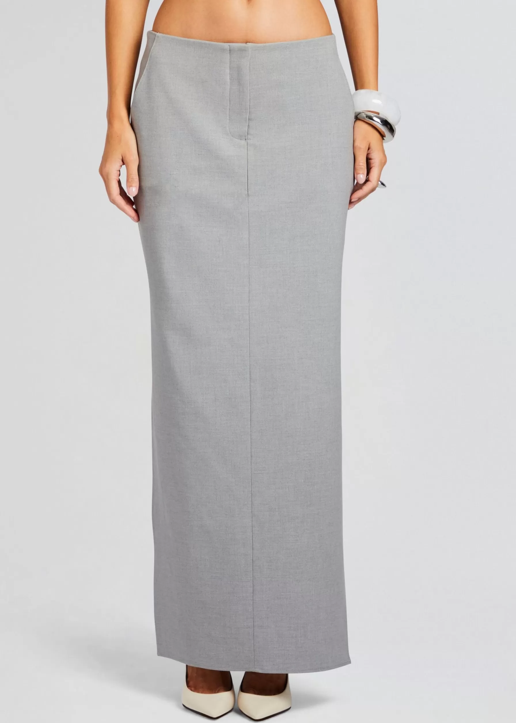 Retrofete Rylie Wool Skirt Grey Best Sale