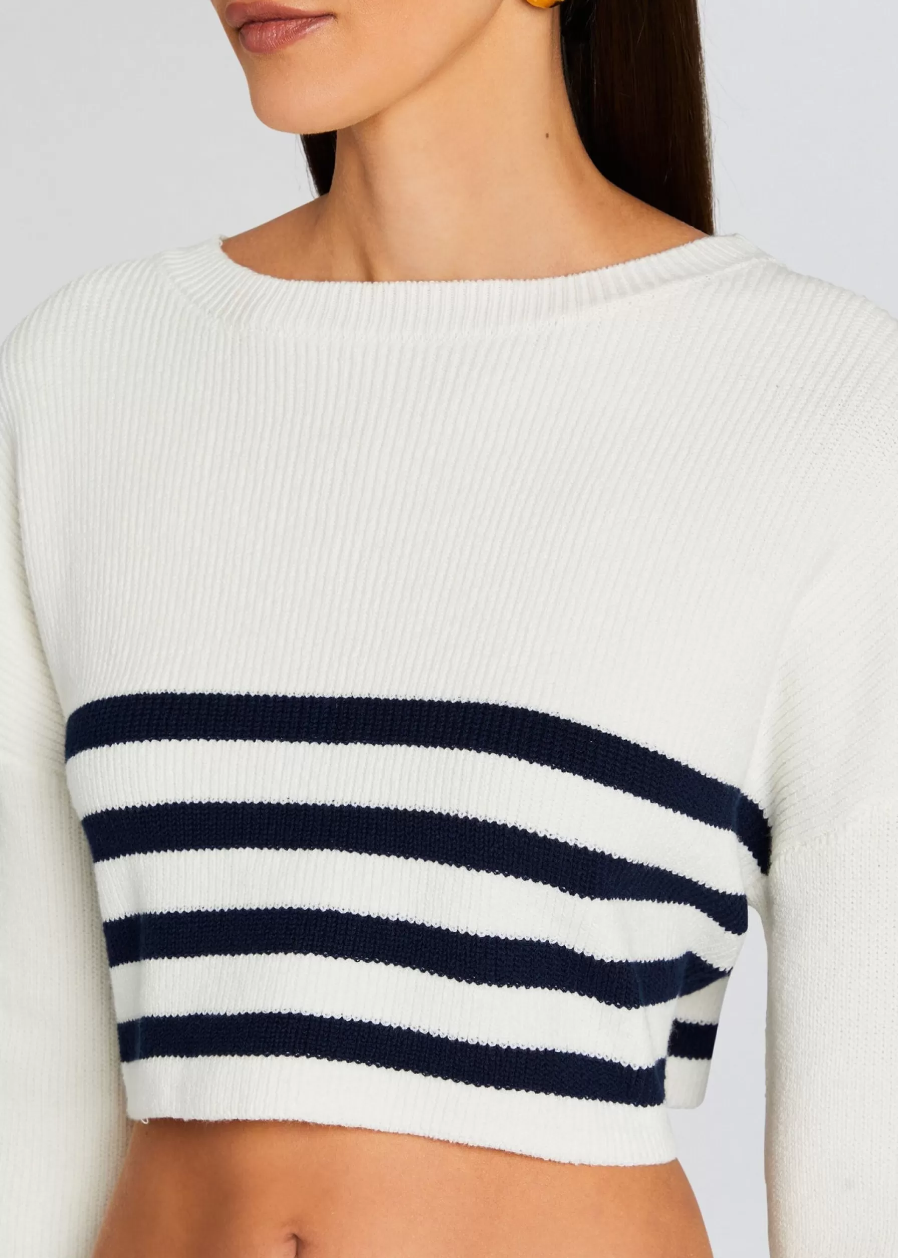 Retrofete Sharlie Sweater White/ Navy Online