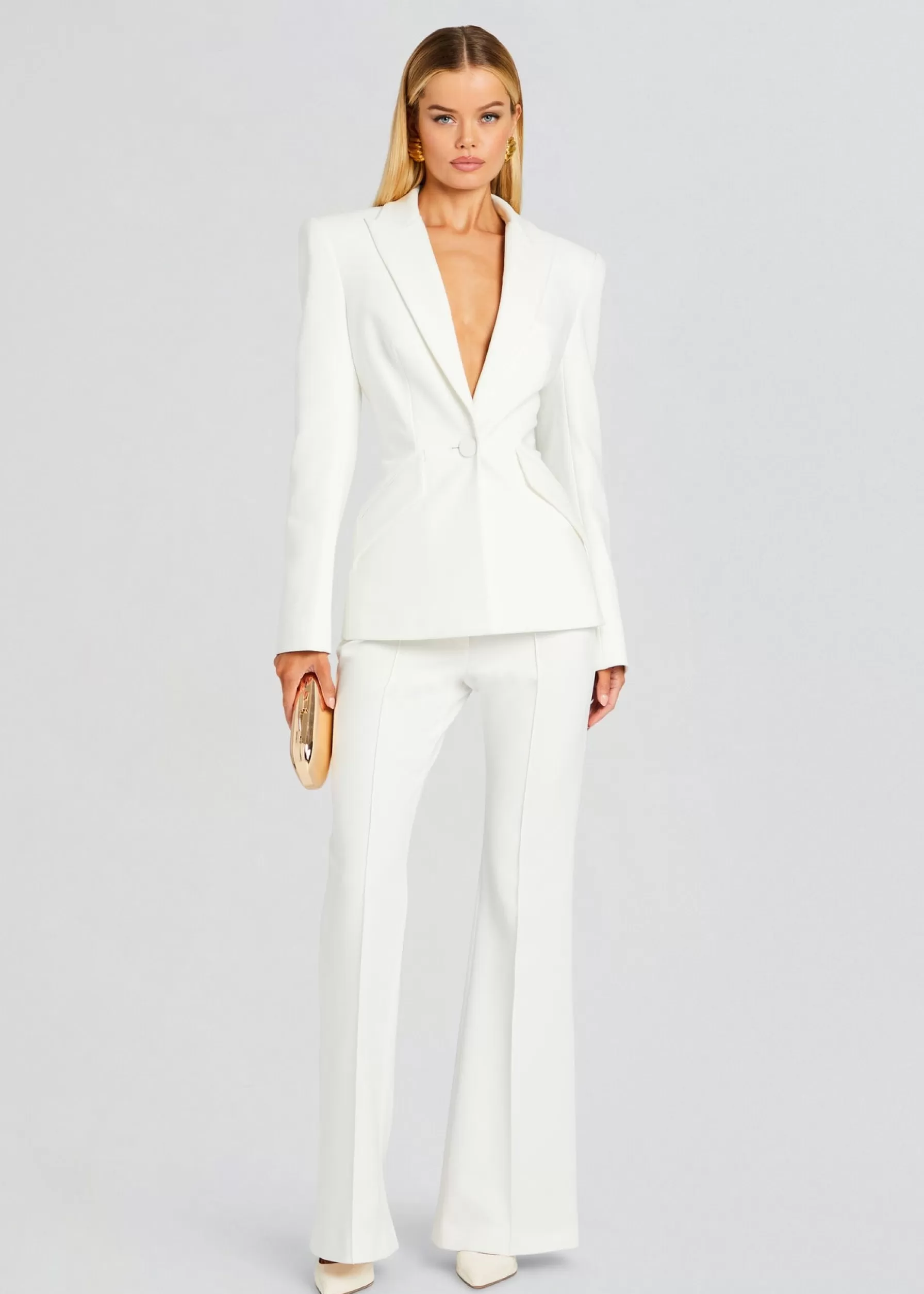 Retrofete Sloan Structured Blazer White Flash Sale