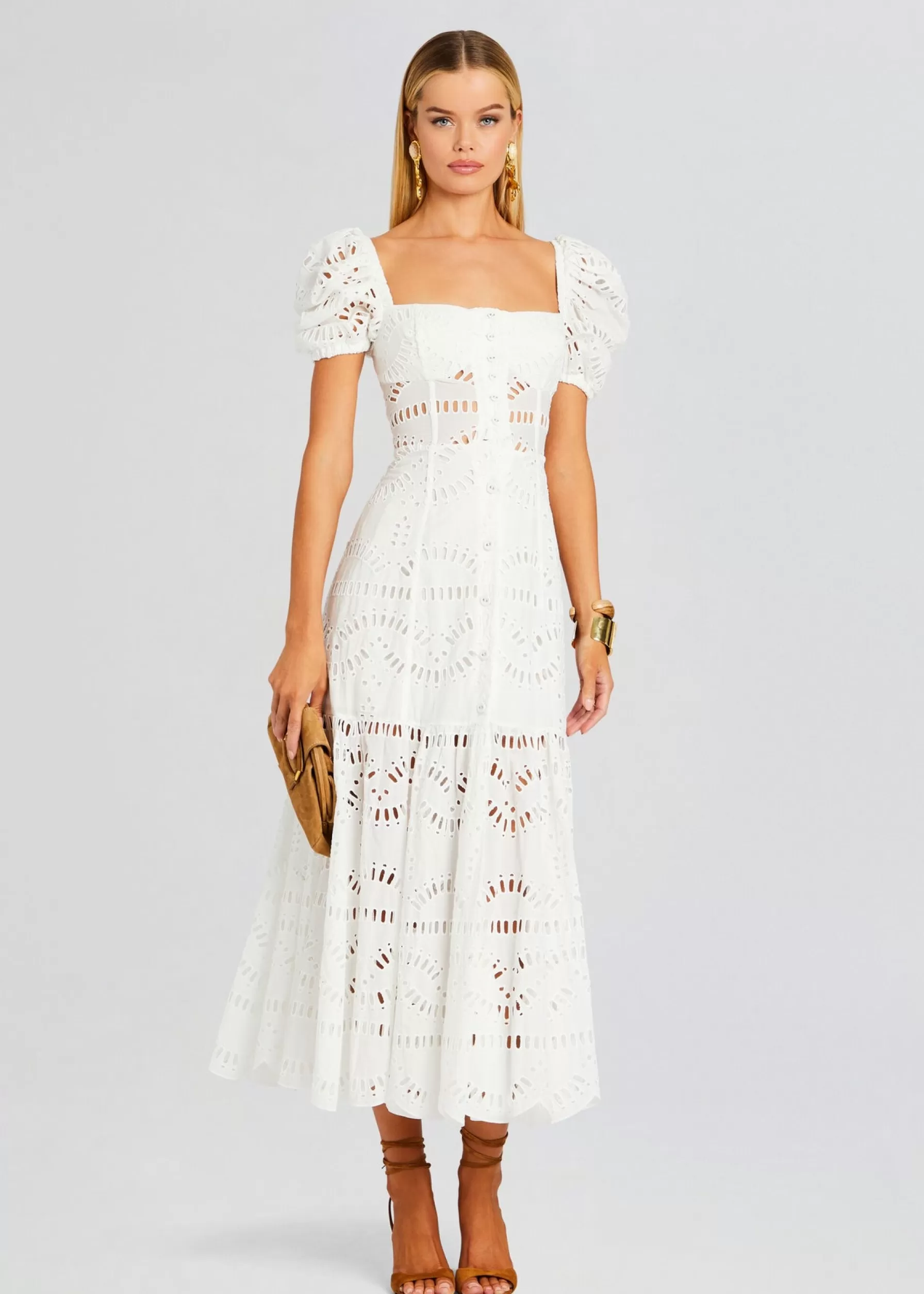 Retrofete Spiana Long Dress White Samoa Fashion