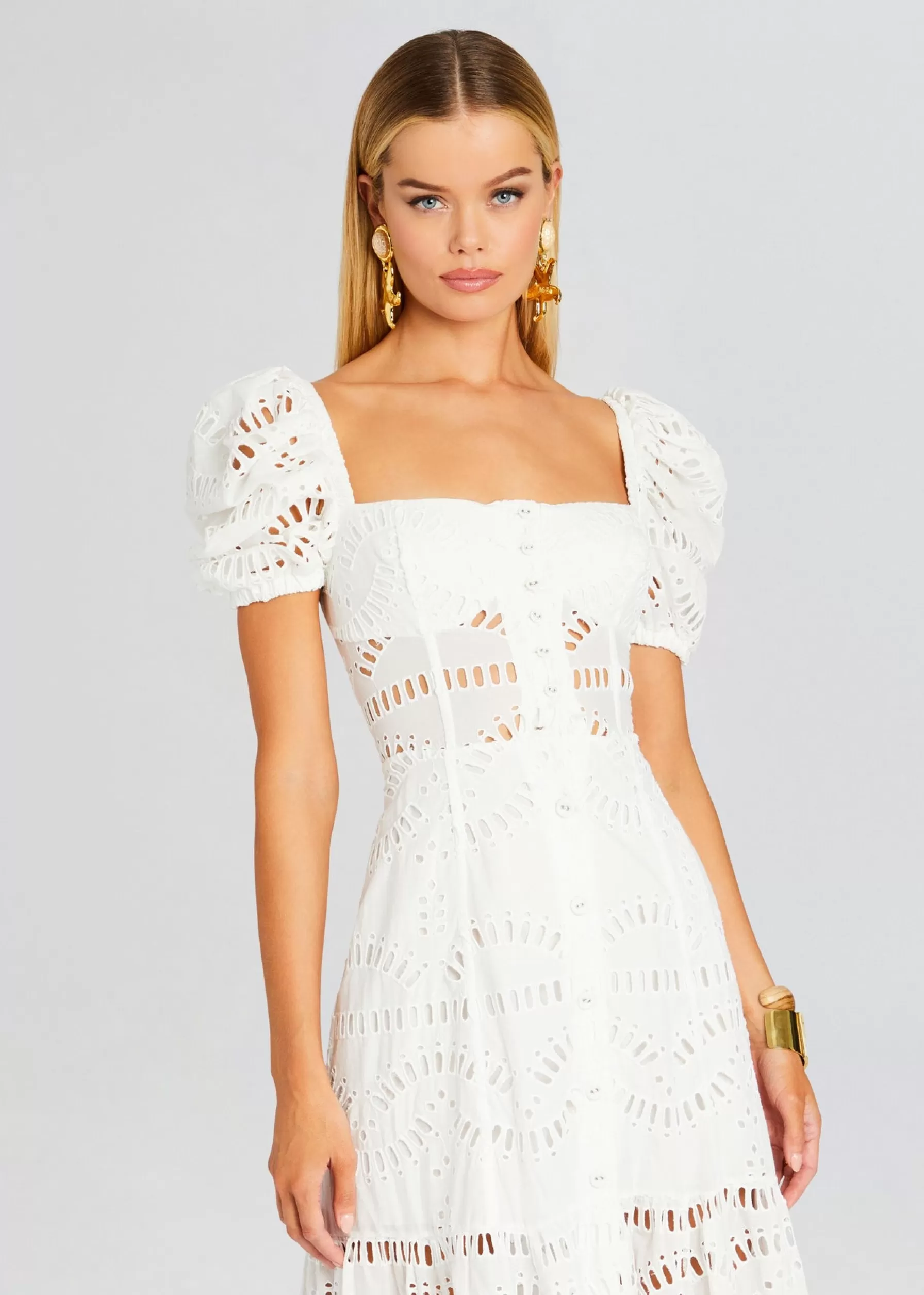 Retrofete Spiana Long Dress White Samoa Fashion