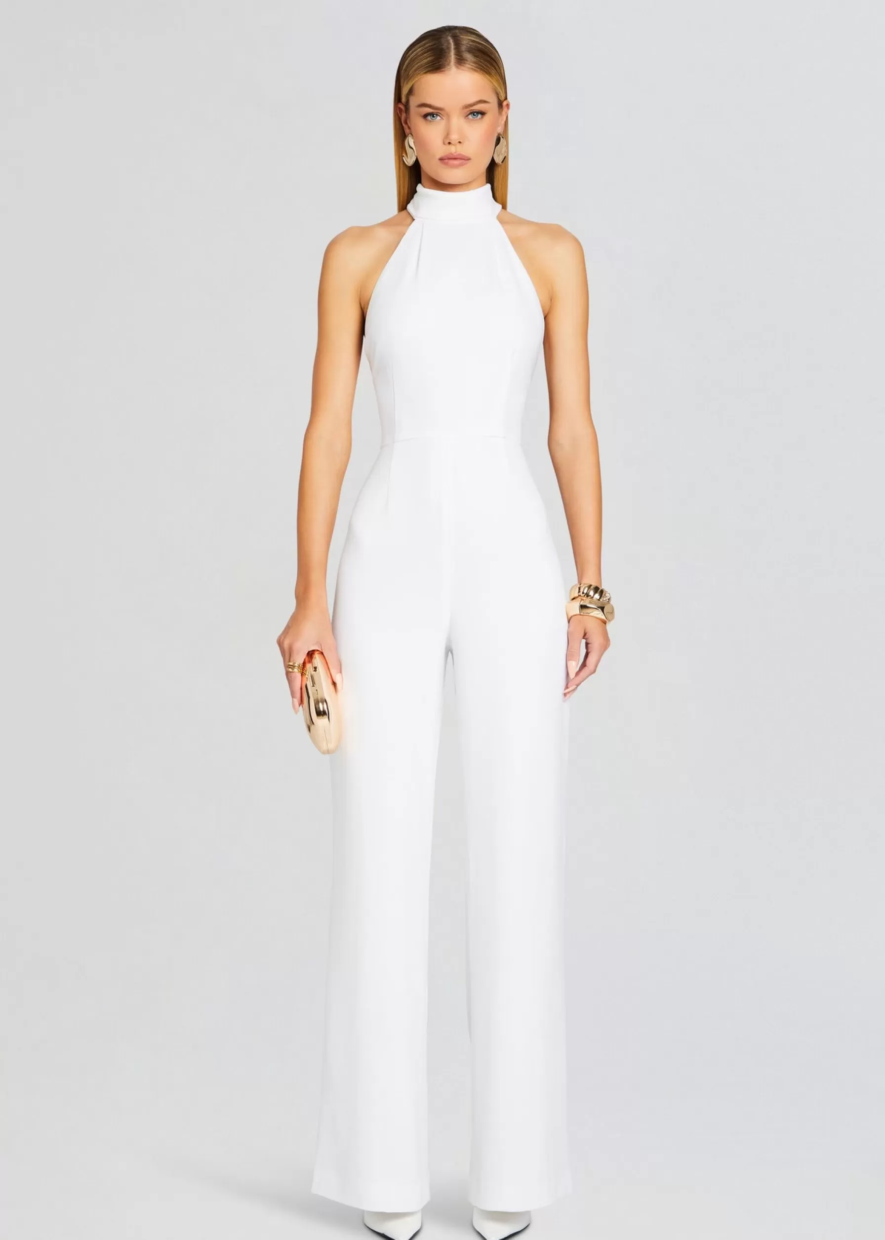 Retrofete Taylor Tie Back Jumpsuit White Discount