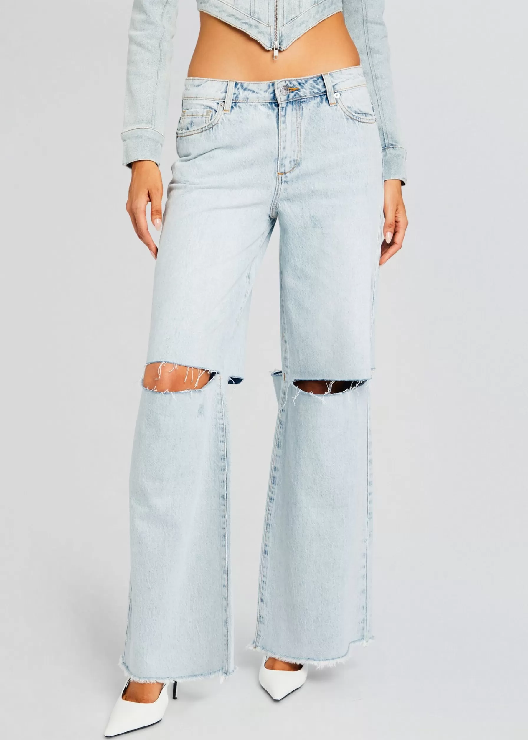 Retrofete Wrenley Low-Rise Jean Skylight Flash Sale