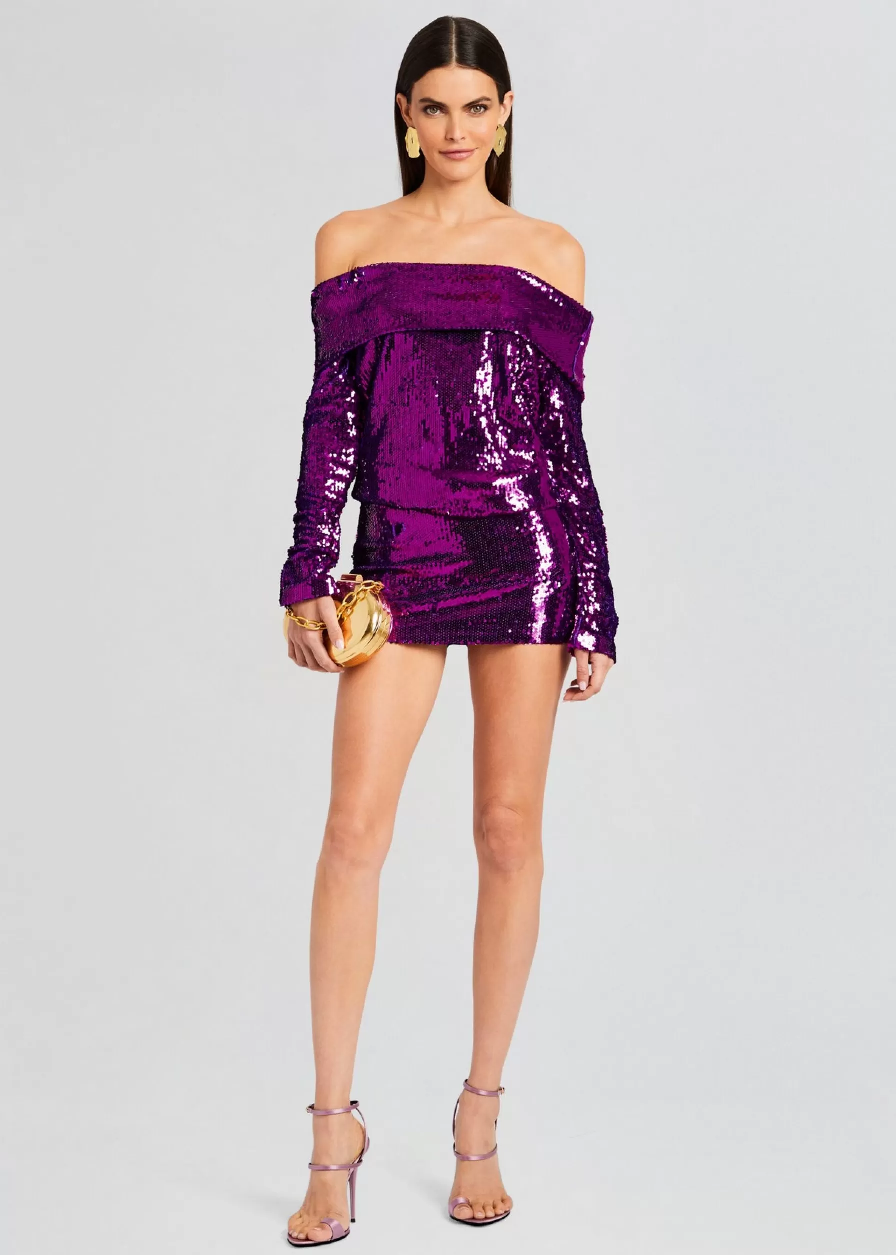 Retrofete Wyn Sequin Dress Amethyst Sale