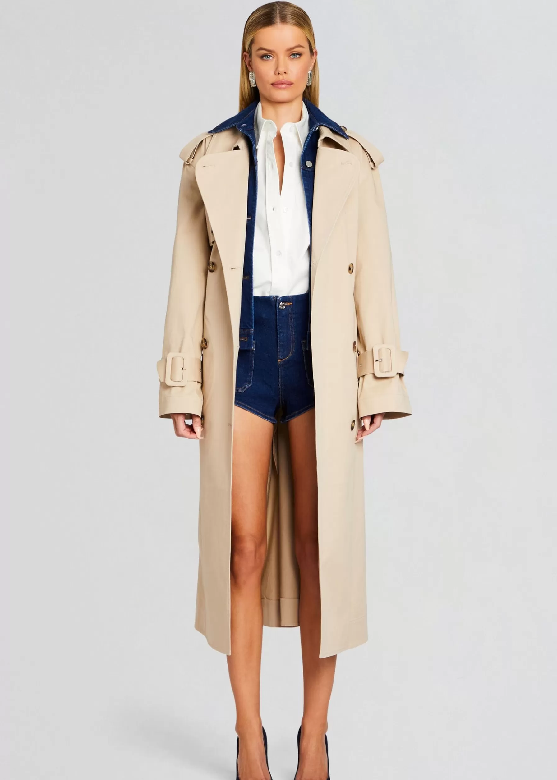 Retrofete York Trench Coat Oxford Discount